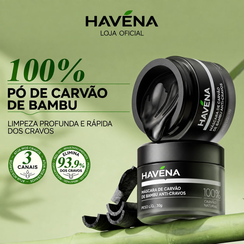 Tripla Ação: carvão de bambu, BHA e chá